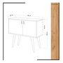 Hanah Home Consola Rebecca Roble y Blanco